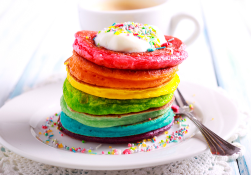 Rainbow Pancakes